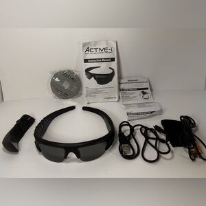 ACTIVE-i Built-in Video & Audio Recording Sunglasses. OG Recording Sun Glasses